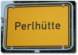 Ortsschild Perlhütte