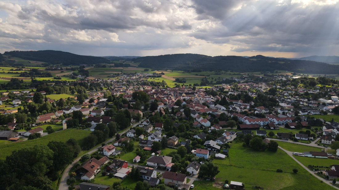 2021 Blick vom Böhmerkreuz nach Waldmünchen